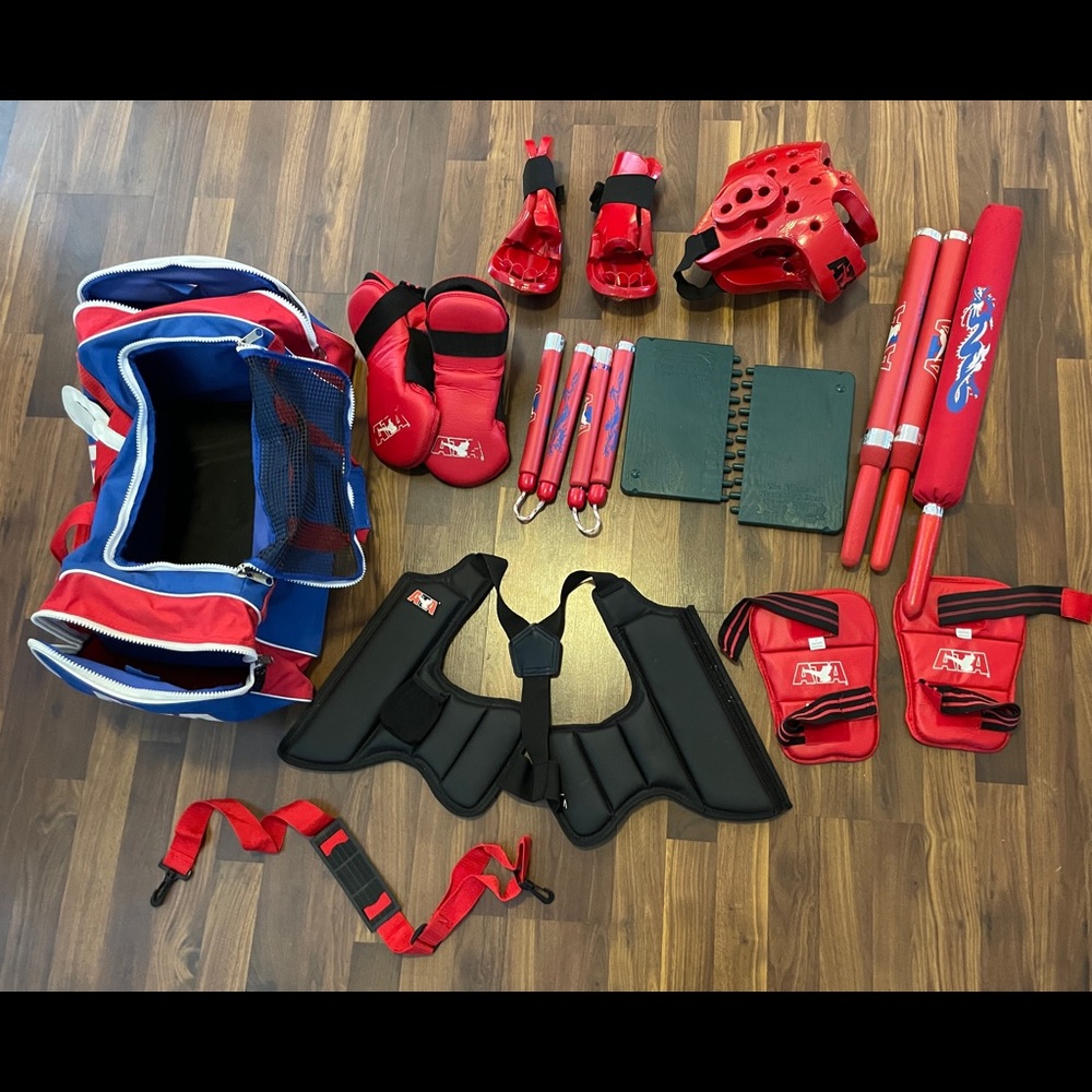 ATA Karate/Taekwondo Sparring Equipment and Bag